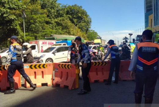Begini Kata Polda Jatim Ikhwal Bundaran Waru Tutup Arah Surabaya - GenPI.co JATIM