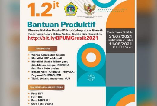 Syarat Mendapatkan Bantuan Usaha dari Pemkab Gresik - GenPI.co JATIM