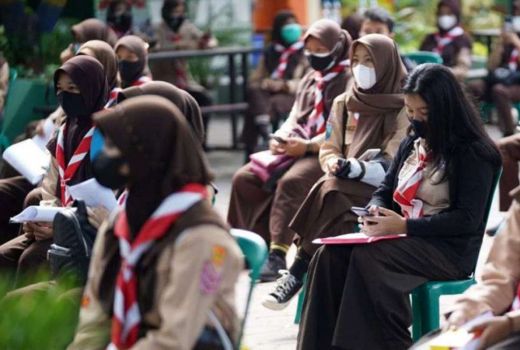 Ribuan Anggota Pramuka Kota Madiun Suntik - GenPI.co JATIM
