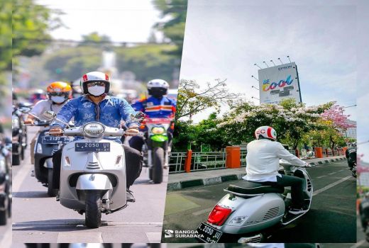 Cak Eri Keliling Surabaya Naik Motor, Gayanya Keren Abis! - GenPI.co JATIM