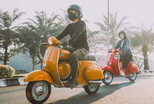 Wow, Ini Isi BBM Vespa Klasik Crazy Rich Surabaya - GenPI.co JATIM