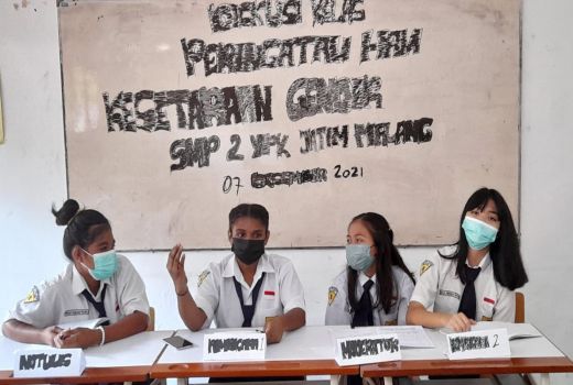 SMP 2 YPK Malang Kemas Cara Cantik Kenalkan HAM Pada Anak - GenPI.co JATIM