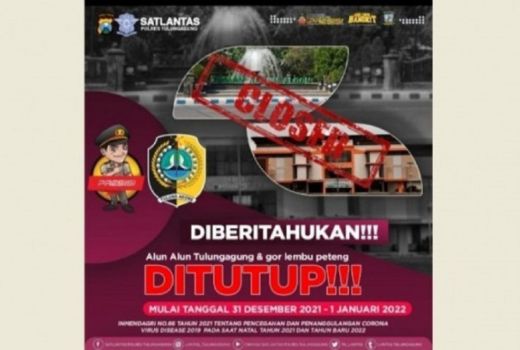 Alun-Alun Tulungagung Ditutup, Rekayasa Lalu Lintas Disiapkan - GenPI.co JATIM