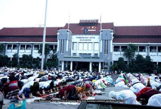 Warga Surabaya, Taman Surya Menggelar Salat Id Lagi Tahun Ini - GenPI.co JATIM