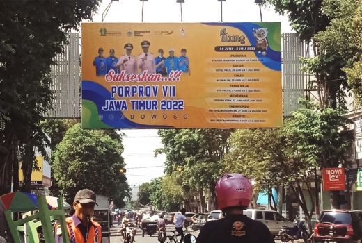 Baliho Porprov Jatim 2022 Sudah Bertebaran di Bondowoso - GenPI.co JATIM
