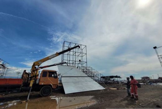 Pembangunan Arena Panjat Tebing Porprov Jatim Dikebut - GenPI.co JATIM