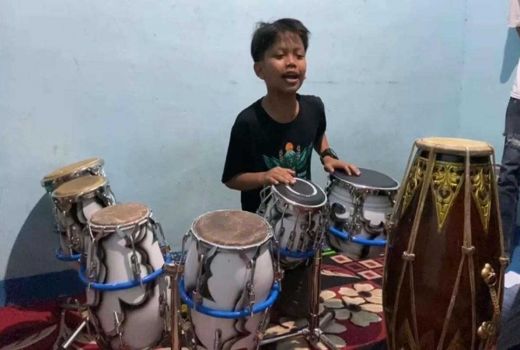 Hore! Farel Prayoga dapat Gendang dari Ganjar Pranowo - GenPI.co JATIM