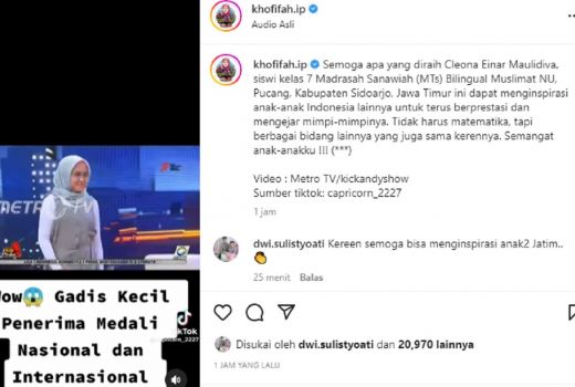 Membanggakan, Siswi Asal Sidoarjo ini Raih 90 Medali - GenPI.co JATIM
