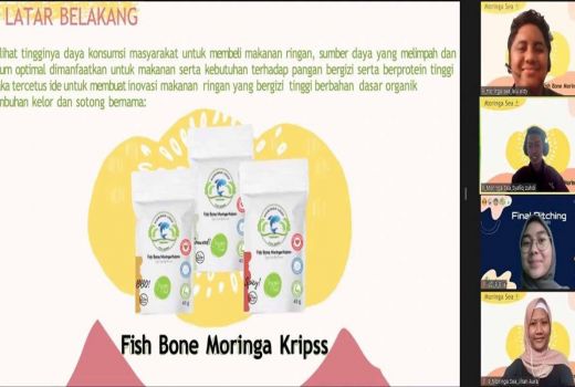 Kreatif, 3 Mahasiswa Unair Sulap Limbah Sotong dan Daun Kelor Jadi Camilan Sehat - GenPI.co JATIM