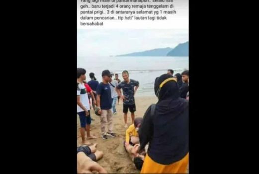 Kronologi Seorang Remaja Terseret Ombak Pantai Prigi Trenggalek - GenPI.co JATIM