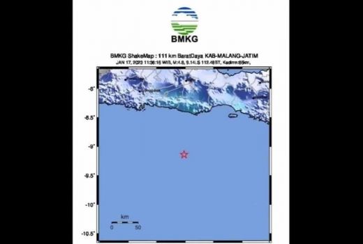 Gempa Magnitudo 5,1 di Malang, Kata BMKG Deformasi Lempeng Indo-Australia - GenPI.co JATIM