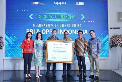 BRI Gandeng Oppo Indonesia untuk Perluas Transaksi Digital - GenPI.co JATIM