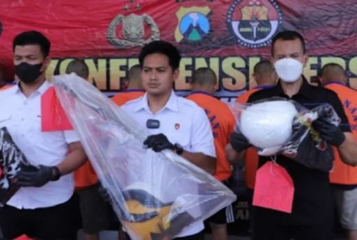 Polres Kediri Tangkap 16 Orang Pendekar, Diduga Terlibat Pengeroyokan - GenPI.co JATIM