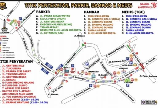 Skema Pengalihan Arus Lalu Lintas Surabaya Vaganza 2023, Cek Sekarang - GenPI.co JATIM
