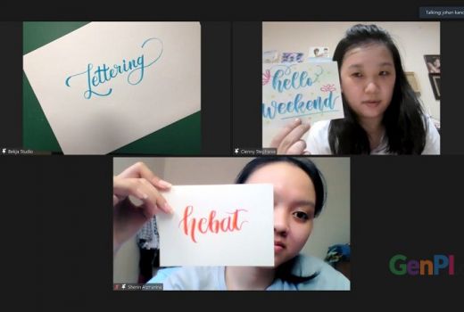 House of Sampoerna Gelar Workshop Hand Lettering Daring - GenPI.co JATIM