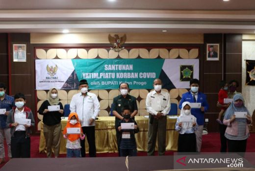 Anak Yatim Piatu Korban Covid-19 di Kulon Progo Mendapat Santunan - GenPI.co JOGJA