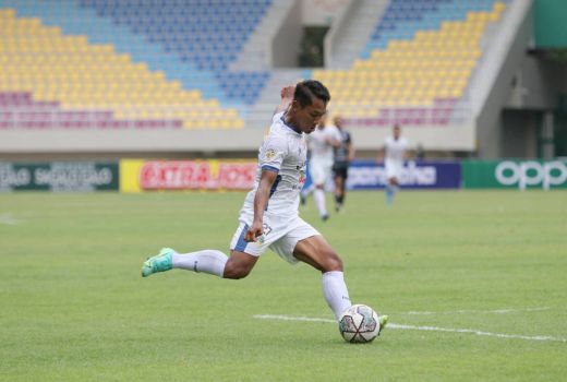 Kebahagiaan Sugeng Efendi Sukses Cetak Gol Perdana Lawan PSG Pati - GenPI.co JOGJA