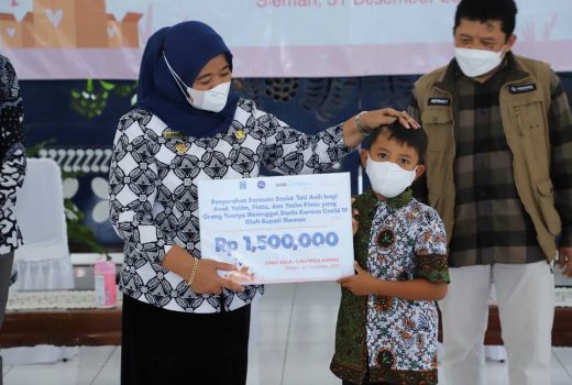 Hamdalah, Sleman Salurkan Bantuan ke Ratusan Anak Korban Covid-19 - GenPI.co JOGJA
