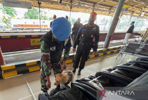 Angkutan Lebaran, Pengamanan di Stasiun Yogyakarta Libatkan K9 - GenPI.co JOGJA