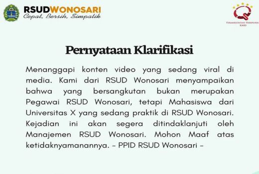 Viral video Masang Kateter Urin, RSUD Wonosari Klarifikasi - GenPI.co JOGJA