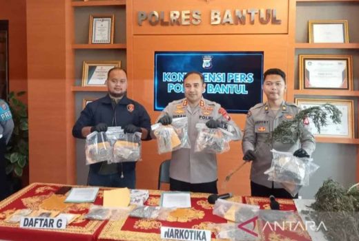 Polres Bantul Ungkap Jaringan Pengedar Narkoba, 969 Gram Ganja Disita - GenPI.co JOGJA