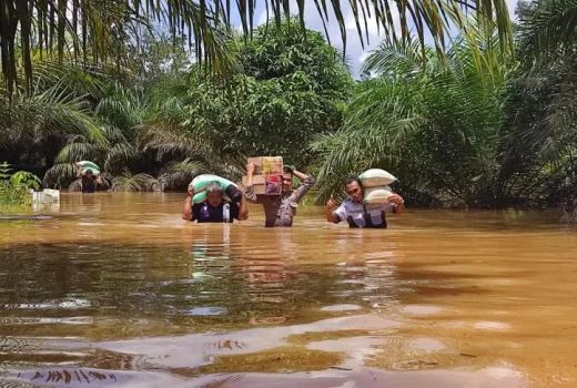 5 Kecamatan Terendam Banjir, Sinar Mas Gerak Cepat Salurkan Bantuan di Ketapang - GenPI.co KALBAR