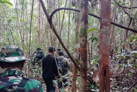 Pencarian Alwi Berlanjut, Satgas Pamtas di Badau Sisir Hutan Desa Kekurak - GenPI.co KALBAR