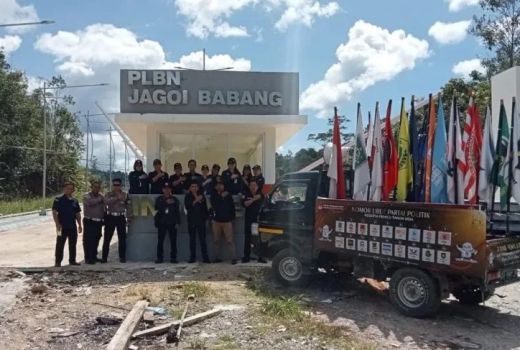 Hadir di Batas Negeri, Kirab Pemilu 2024 Tiba di Kabupaten Bengkayang - GenPI.co KALBAR