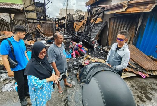 Pedagang Berharap Kios Pasar Sudirman Pontianak Dibangun Kembali - GenPI.co KALBAR