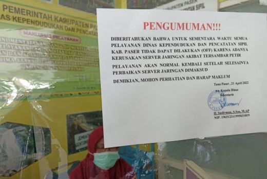 Server Jaringan Rusak, Layanan Kependudukan di Paser Lumpuh - GenPI.co KALTIM