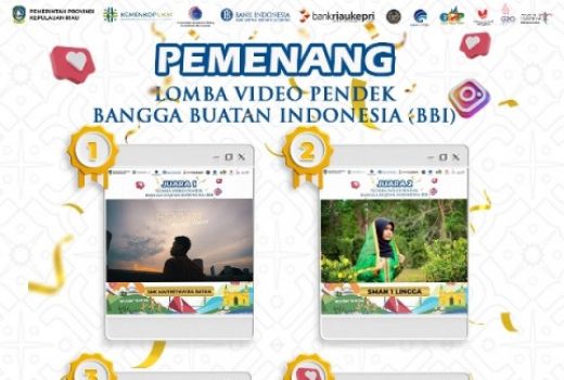 Ini Jawara Lomba Video Pendek BBI tingkat SLTA se- Kepri - GenPI.co KEPRI