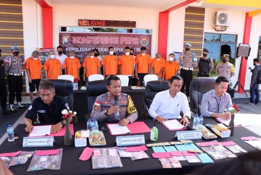 10 Orang di Pusaran Peredaran Narkoba Diamankan Polres Bintan - GenPI.co KEPRI