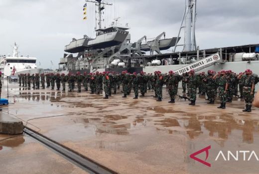 88 Prajurit Marinir Dikirim ke Perbatasan Kepri, Ada Apa? - GenPI.co KEPRI