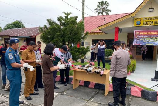 135 Knalpot Racing di Karimun Dimusnahkan, dari 2 Polsek - GenPI.co KEPRI