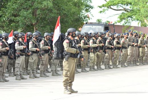 103 Personel Brimob Berangkat ke Papua, Amankan Freeport - GenPI.co KEPRI