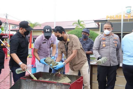 30 Kg Lebih Ganja Kering Dimusnahkan di Karimun - GenPI.co KEPRI