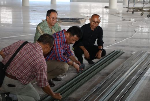 Perkembangan Renovasi Masjid Tanjak, Targetnya Kelar Bulan Ini - GenPI.co KEPRI