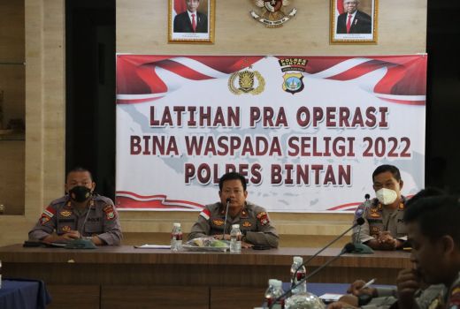 Ciptakan Keamanan, Polres Bintan Gelar Operasi Bina Waspada Seligi - GenPI.co KEPRI