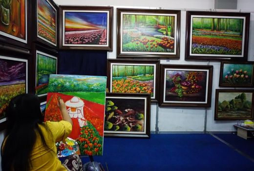 Begini Kisah Aprillisyfa, Pelukis Belia di PSLI 2018 - GenPI.co
