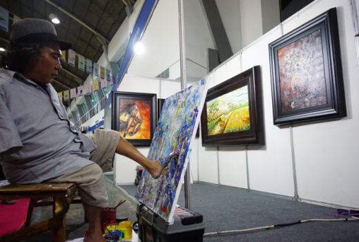 Sadikin Pard, Maestro Lukis Tanpa Lengan - GenPI.co