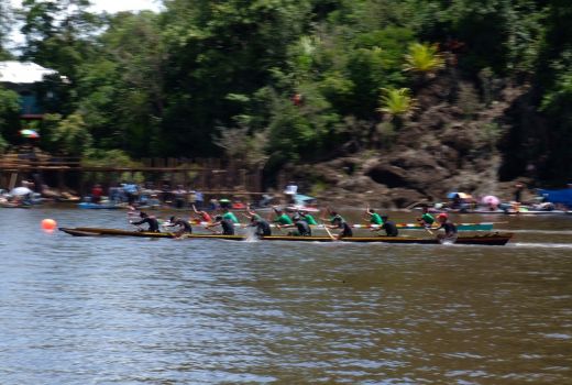 Belasan Sampan Adu Cepat di Danau Sentarum - GenPI.co