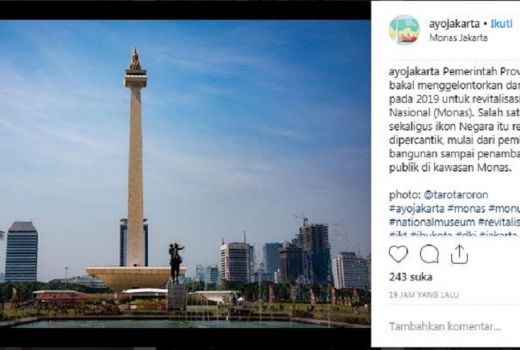 Pemprov DKI akan Percantik Monas pada Tahun 2019 - GenPI.co