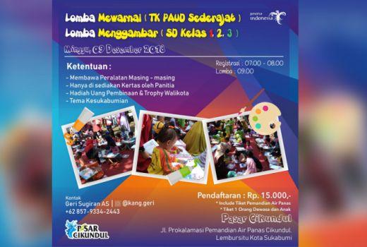 Ada Lomba Mewarnai di Pasar Cikundul - GenPI.co