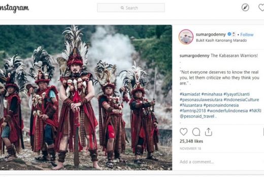 Denny Sumargo Bangga Kenakan Pakaian Perang Waraney Minahasa - GenPI.co