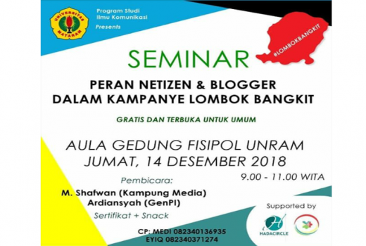 GenPI LS Bagi Pengalaman Kampanye Lombok Via Medsos - GenPI.co