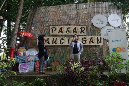 TunaiKita Turut Meriahkan Funwalk di Pasar Pancingan Lombok - GenPI.co