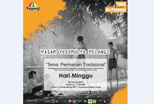 Ada Permainan Tradisional di Pasar Yosomulyo Pelangi Lampung - GenPI.co