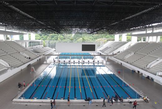 Atlet Renang AS Terpukau Kemegahan Stadion Akuatik GBK - GenPI.co