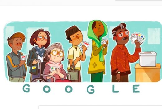 Google Doodle Meriahkan Pemilu 2019 - GenPI.co