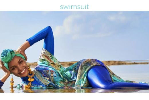 Halima Aden Model Hijab Pertama Sports Illustrated Swimsuit - GenPI.co